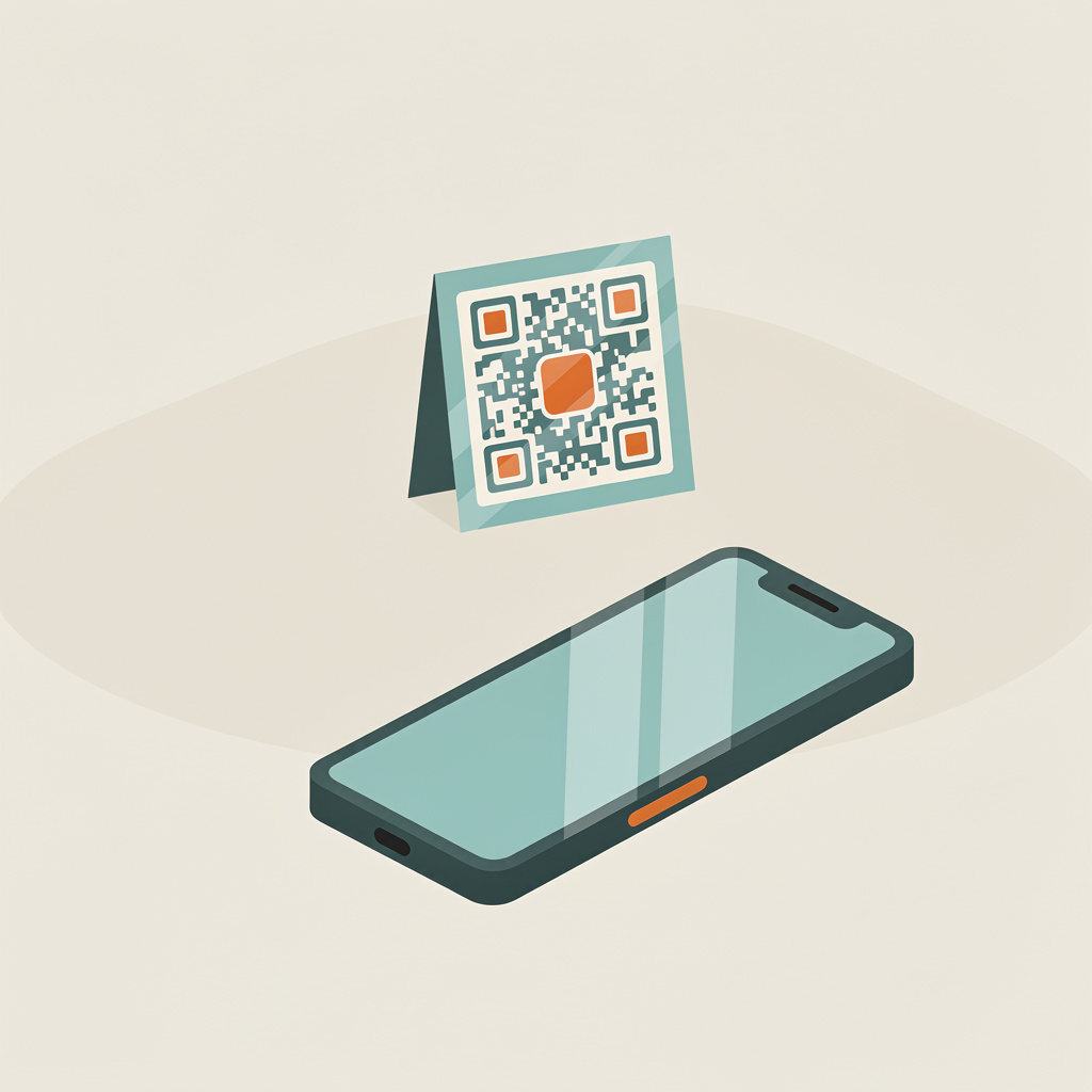 QR ordering right at the table